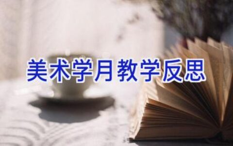 美术学月教学反思
