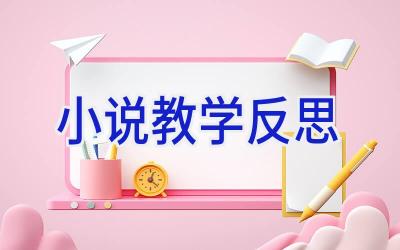 小说教学反思