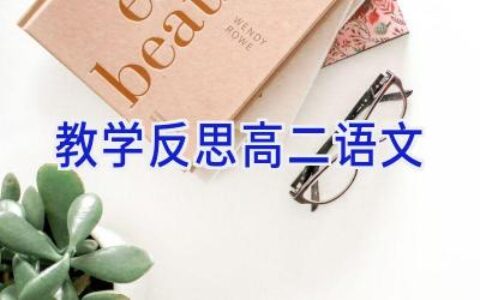 教学反思高二语文