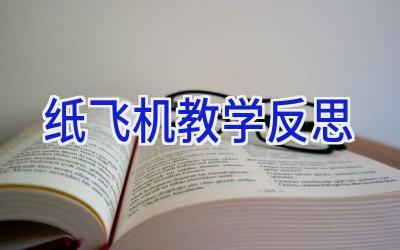 纸飞机教学反思