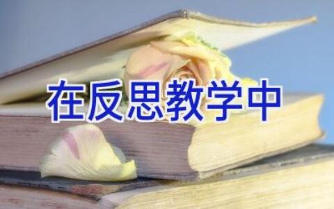 在反思教学中
