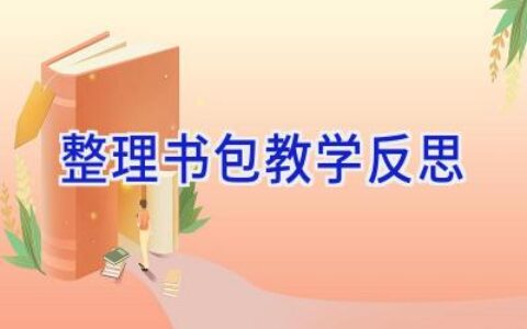 整理书包教学反思