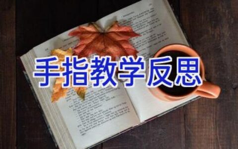 手指教学反思