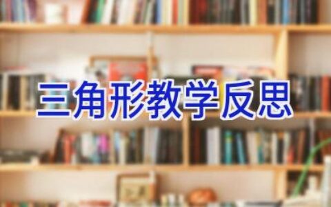 三角形教学反思