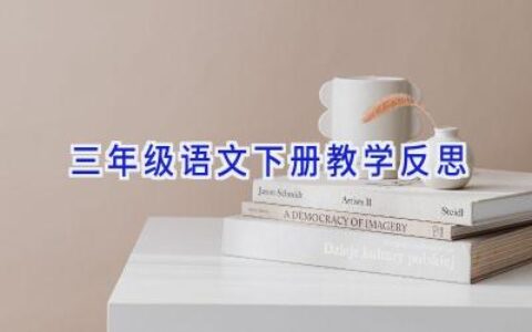 三年级语文下册教学反思
