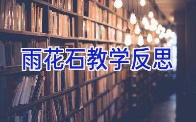 雨花石教学反思