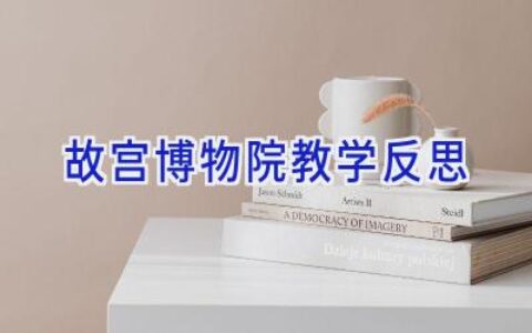 故宫博物院教学反思