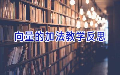 向量的加法教学反思