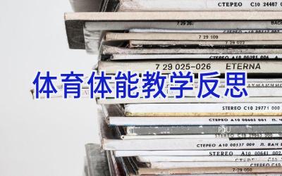 体育体能教学反思