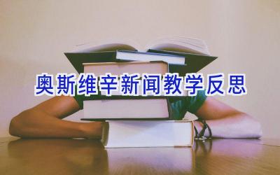 奥斯维辛新闻教学反思