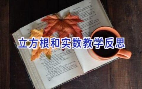 立方根和实数教学反思