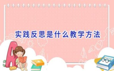 实践反思是什么教学方法