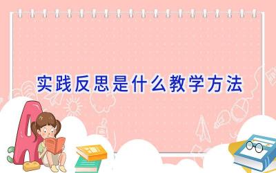 实践反思是什么教学方法