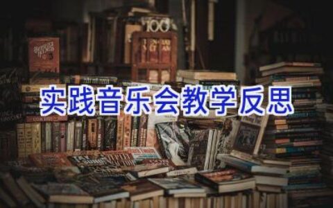 实践音乐会教学反思